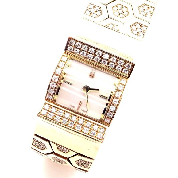 Authentic! Van Cleef & Arpels Ludo Swann 18k Yellow Gold Diamond Watch Papers - Picture 3 of 12